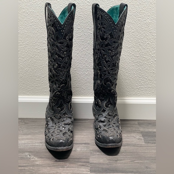 Corral Shoes - Corral Black Bling Boots